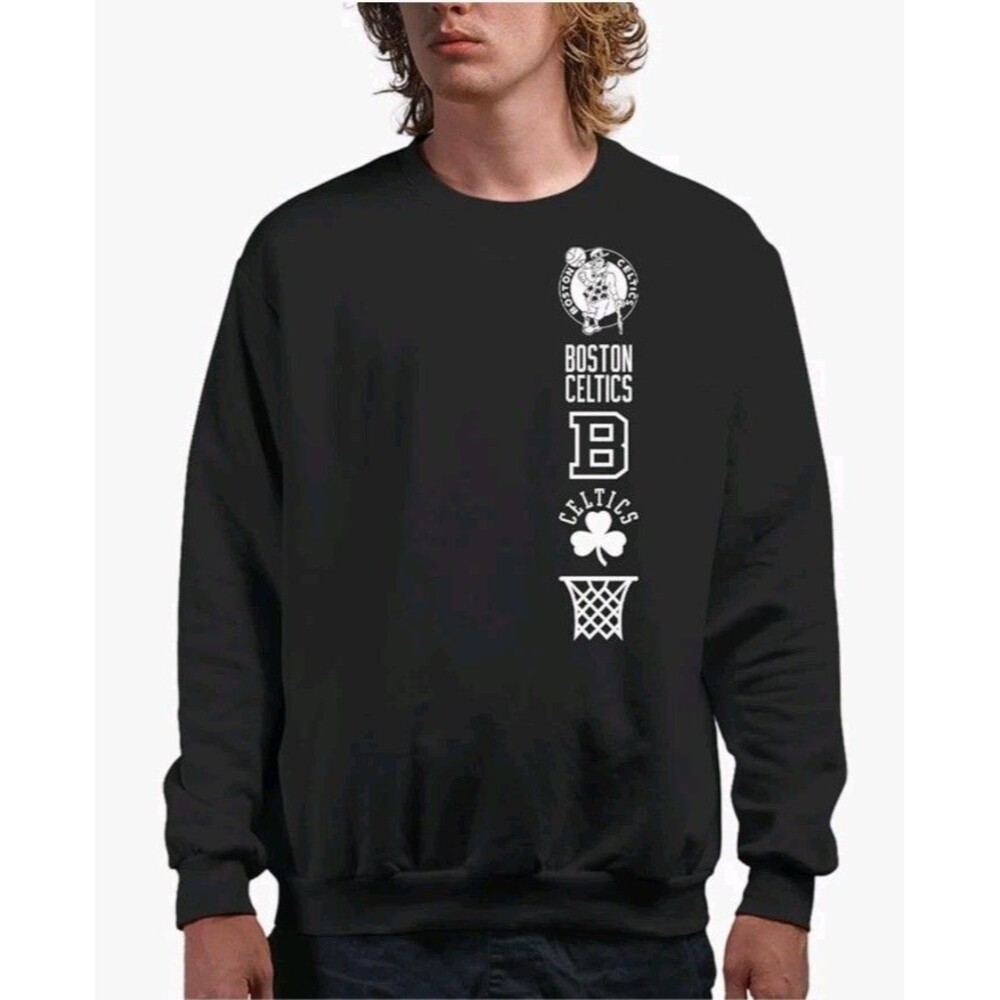 Men's 3X : Boston Celtics Pull Over Sweatshirt NBA